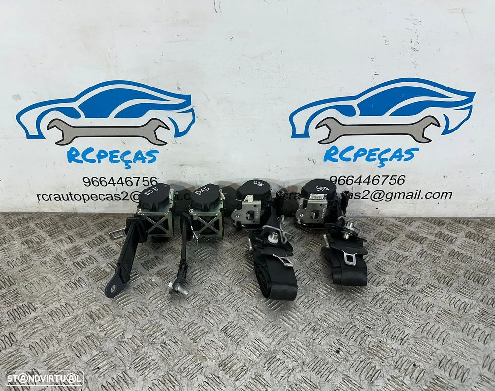 .Conjunto Cintos Segurança Frente Frontais Tras Traseiros Originais PSA Citroen DS DS5 2011 - 2018 - 2