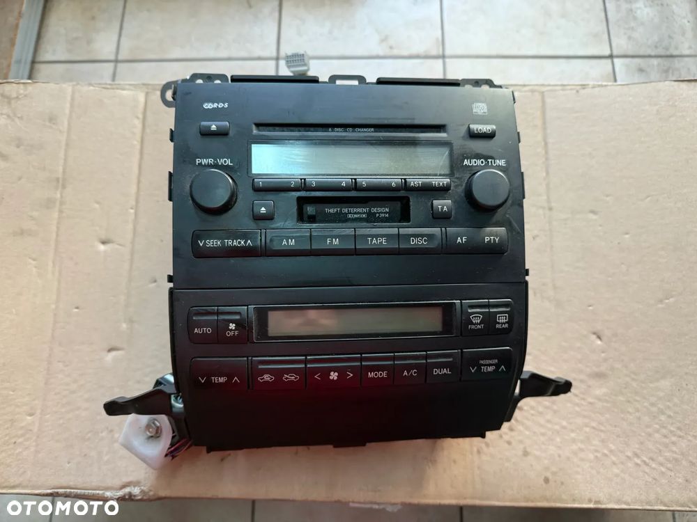 Radio z panelem nawiewu Toyota Land Cruiser 120 - 0937110IEFU - oryginalne - 1