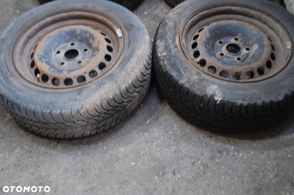 FELGI STALOWE + OPONY ZIMOWE KBA43737 5X112 ET45 6J 195/65R15 AUDI A4 A6 C6 VW SKODA SEAT - 11