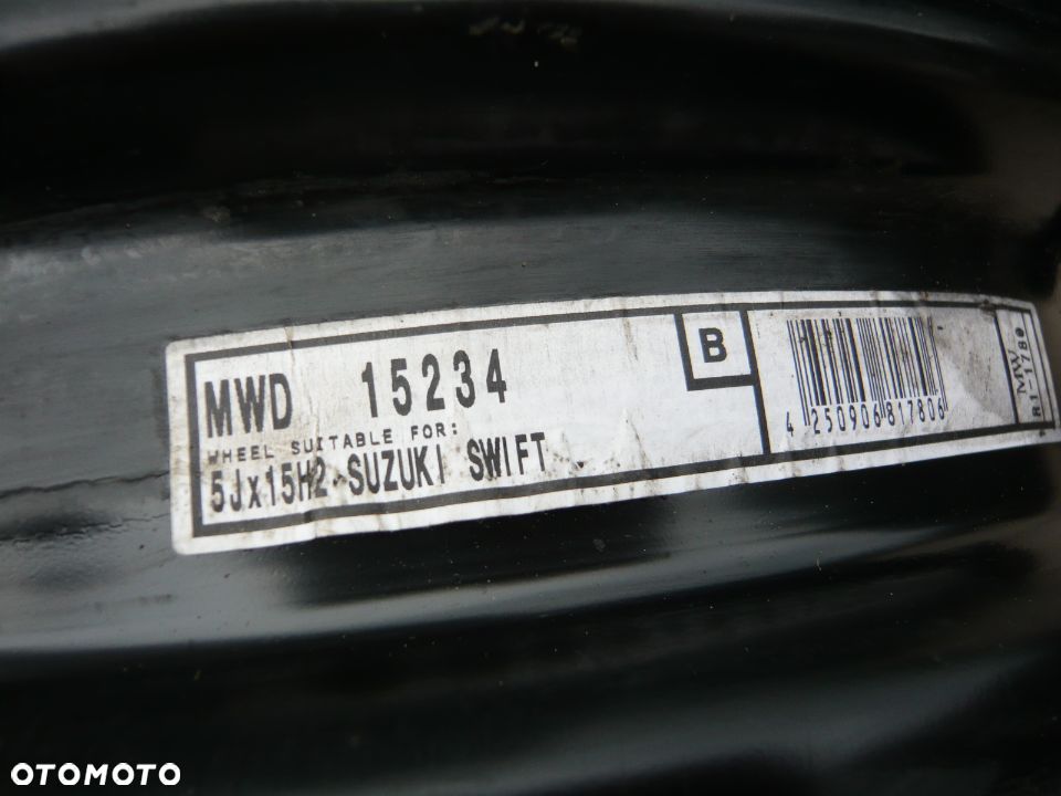 14” - Felgi 4x100 , r-14 cali  TOYOTA Yaris , IQ - MAZDA 2 , 1 - SUZUKI Swift , Splash Koło Zapasowe - 7