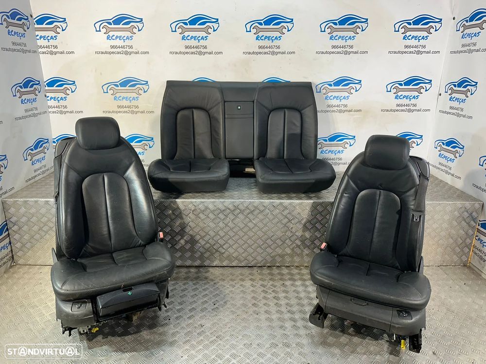 Conjunto Bancos Pele Frontais Frente Tras Traseiros Mercedes Benz CL W215 Eletricos - 2