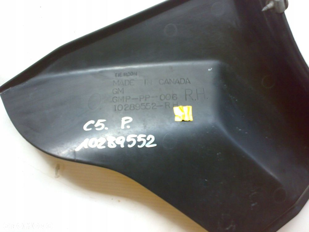 chevrolet corvette c5 97-04 wlot kierownica powietrza pod błotnik prawa - 2