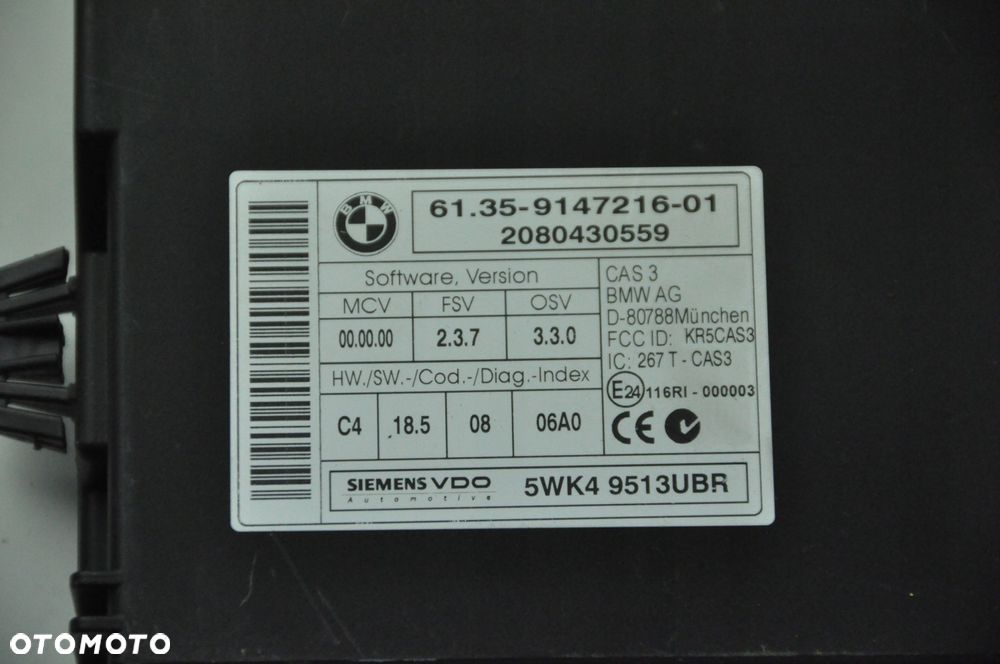 Bmw E60 Komputer Zestaw Startowy N47 Nr 37 - 2