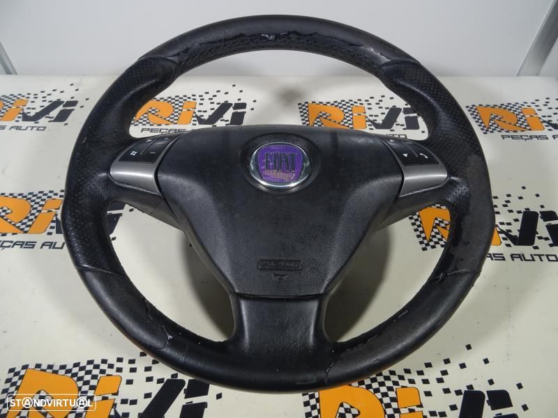 Volante Fiat Bravo Ii (198_)  Volante Com Airbag Fiat Em Pele Com Coma - 4