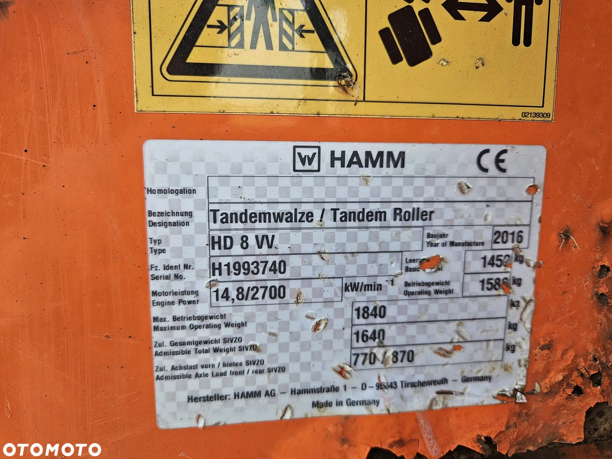 Hamm HAMM HD8 VV - 12