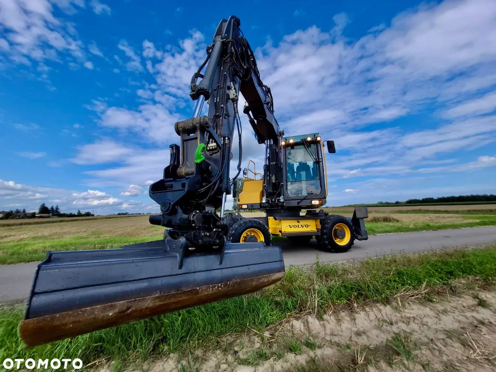 Volvo EW 160 D  Koparka Kołowa, Rototilt Rotator, 4 ŁYZKI Pług, Podpory - 4