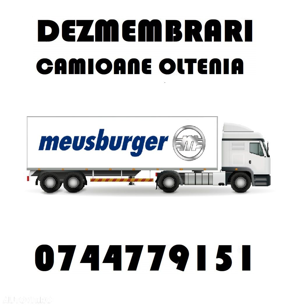 Piese Dezmembrari Semiremorca trailer , prelata  MEUSBURGER : axe , etrieri , butuci , supape , arcuri , structuri , cilindrii - 1