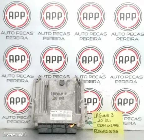Centralina motor Renault Laguna 3 2.0 DCI referência 0281017613, 8201119647,  0281012996, 8200520036. - 2