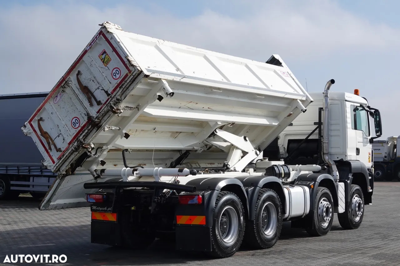 MAN TGS 35.400 / 8x4 / BASCULANTE / BORDMATIC / HYDROBOARD / ANVELOPE 100% - 7