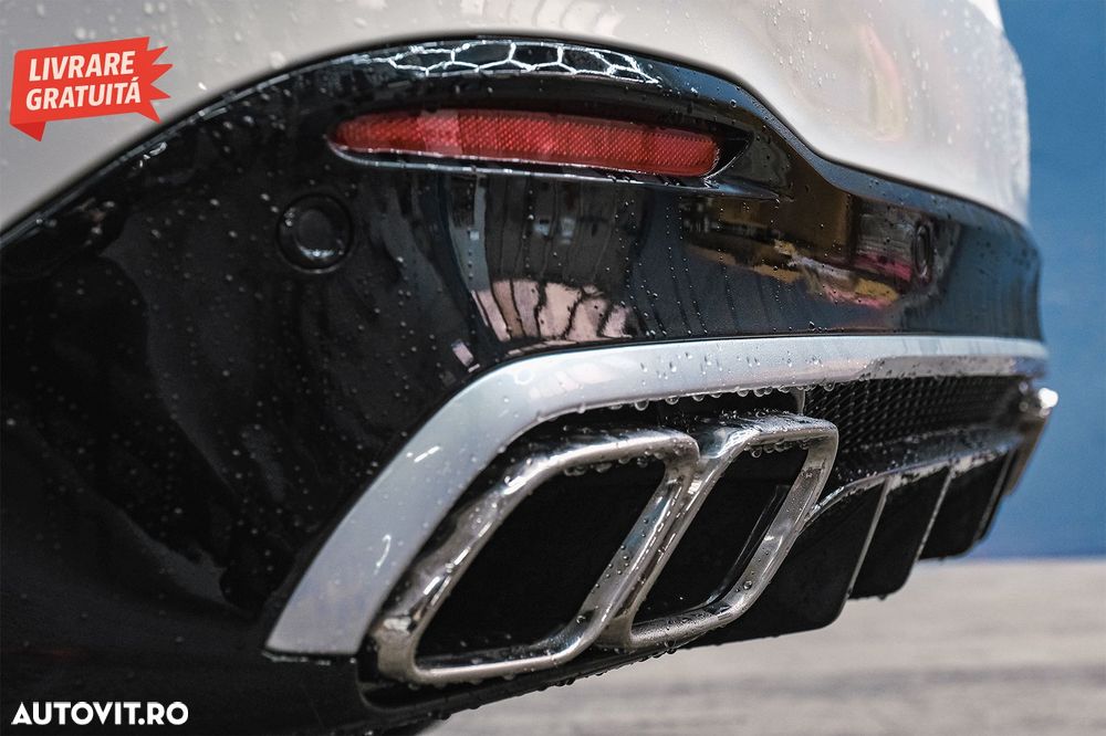 Difuzor Bara Spate cu Ornamente Evacuare Crom Mercedes GLE W167 SUV (2019-Up) GLE - livrare gratuita - 20