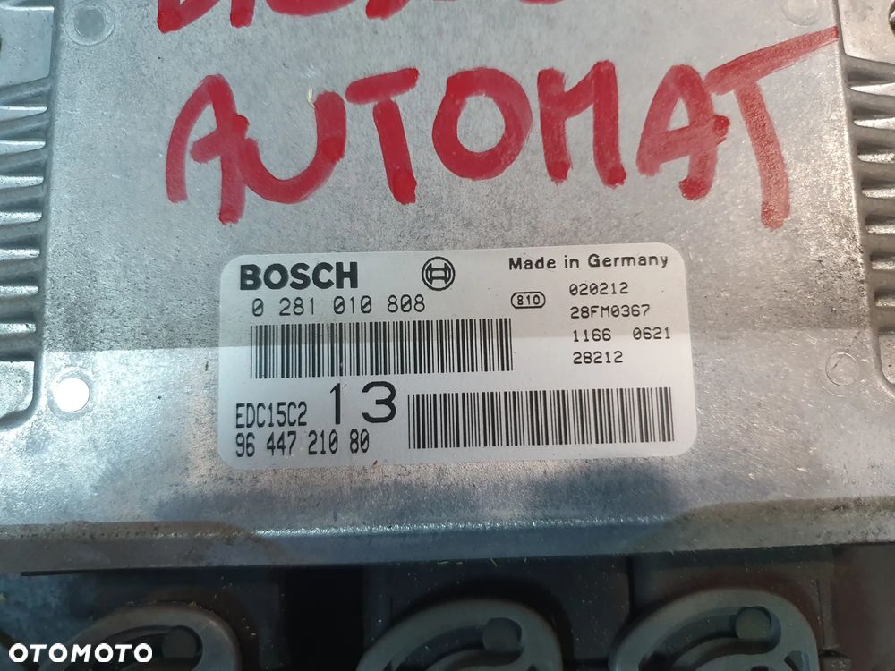 KOMPUTER STEROWNIK SILNIKA CITROEN C5 I 9644721080 0281010808 AUTOMAT - 2