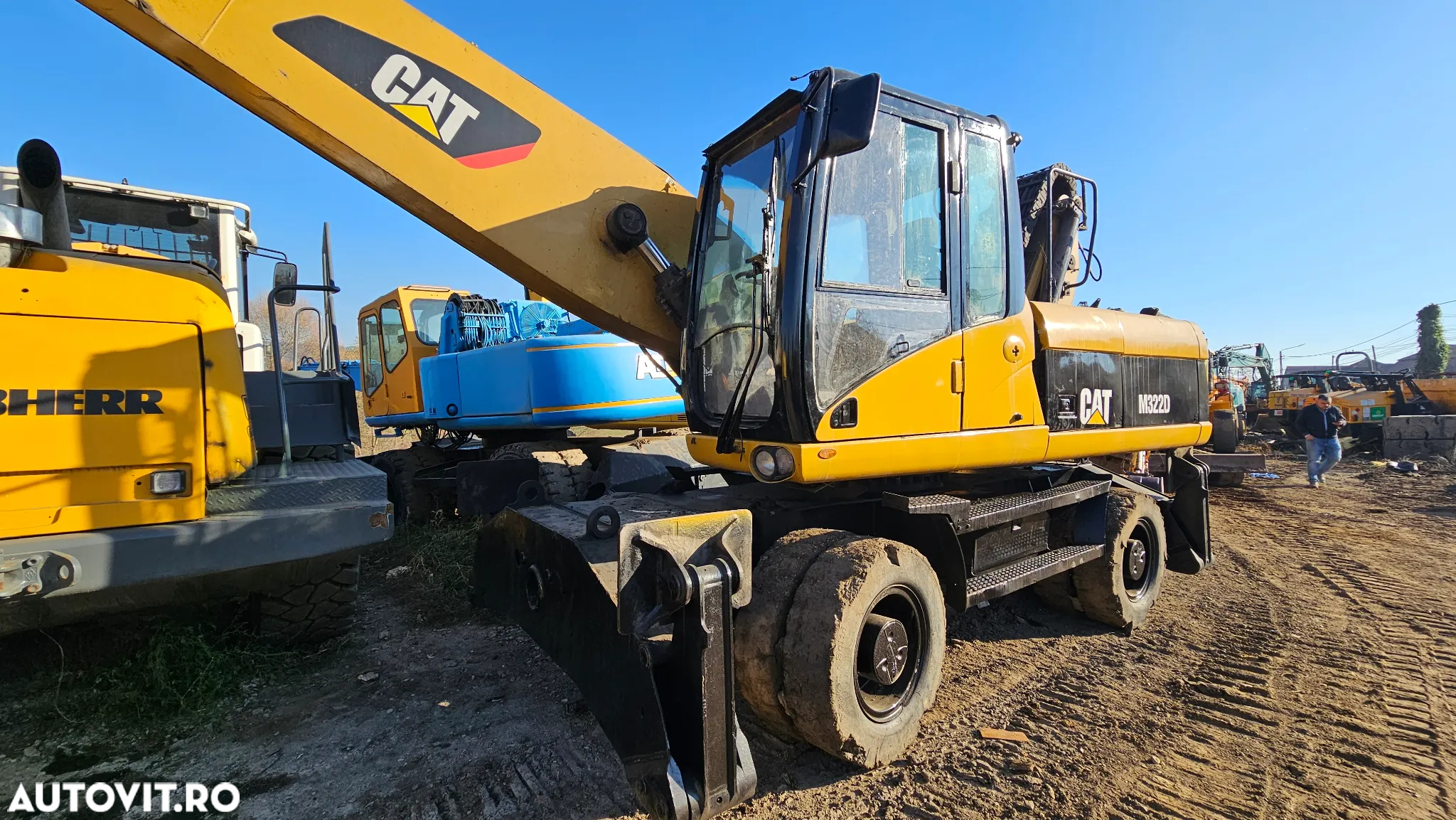 Caterpillar CAT M 322 D Excavator pe roti - 4