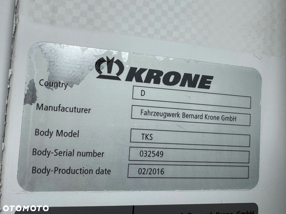 Krone Chłodnia ,Doppelstock , Carrier Vector 1550, Kwiatowa 2,50m - 30