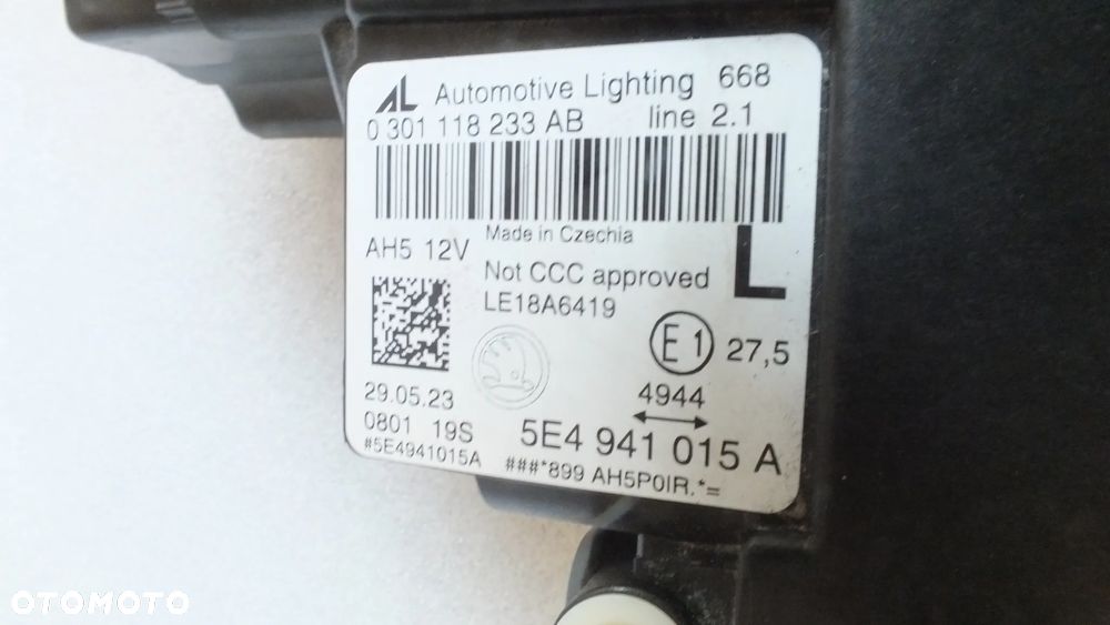 Lampa przednia lewa Skoda Octavia IV 5E494101 - 11
