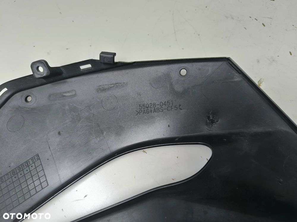 Prawa Dolna Owiewka Pług Kawasaki Ninja ZX-6R uszkodzona 55028-0451 - 3