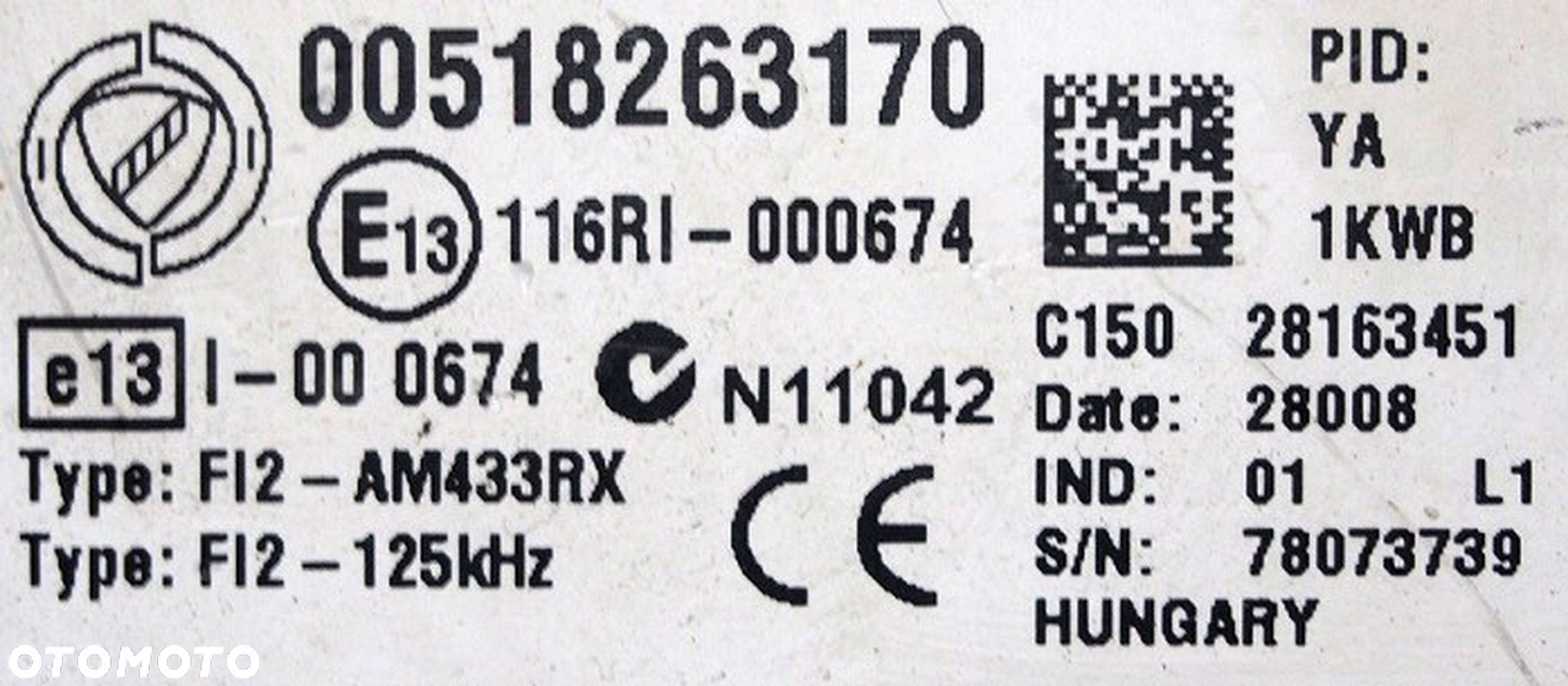 MODUŁ BSI SKRZYNKA BEZPIECZNIKÓW FIAT GRANDE PUNTO 00518263170 - 3