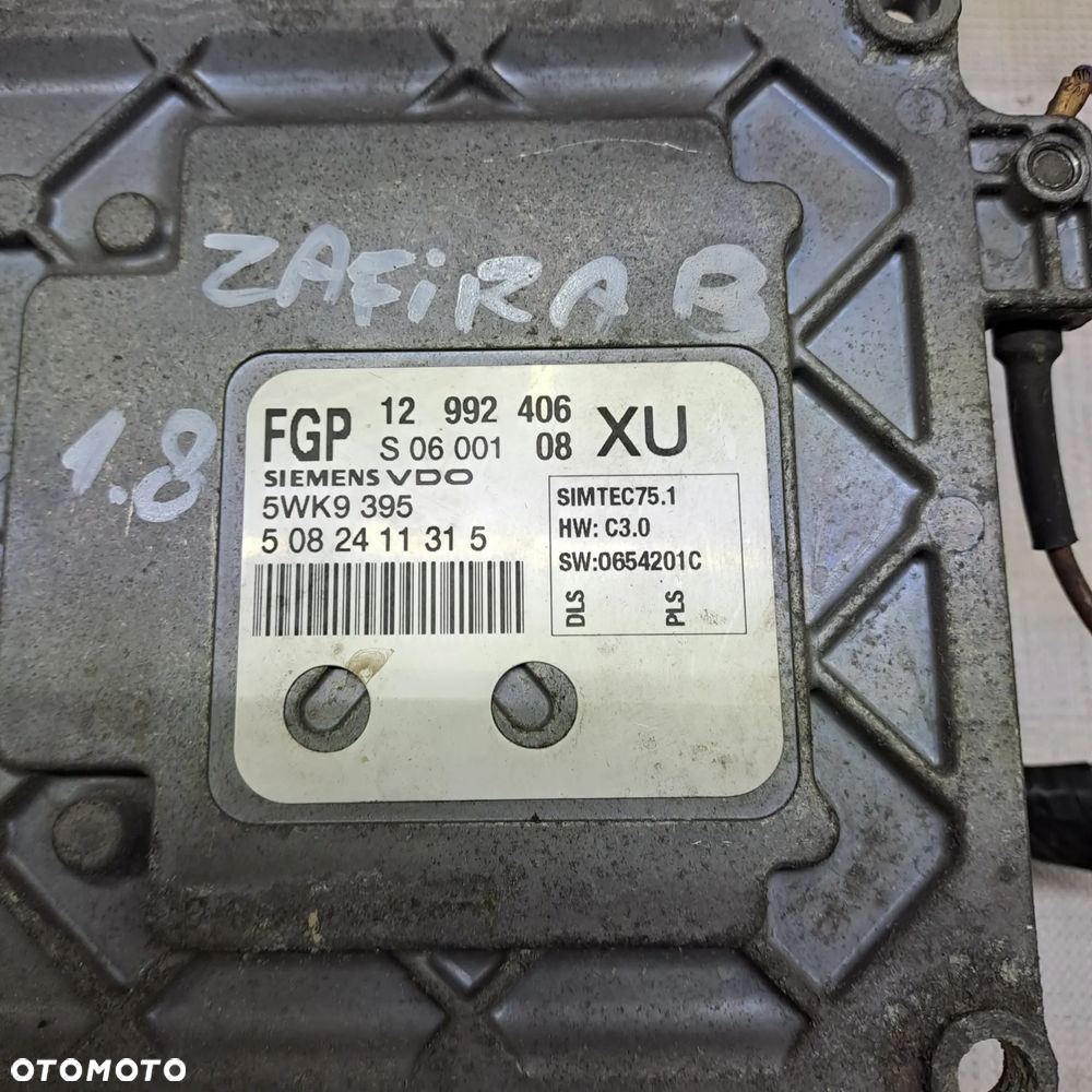 Opel Zafira B 1.8 16V A18XER Z18XER zestaw startowy komputer FGP 12992406 cim immo klucze i inne - 7
