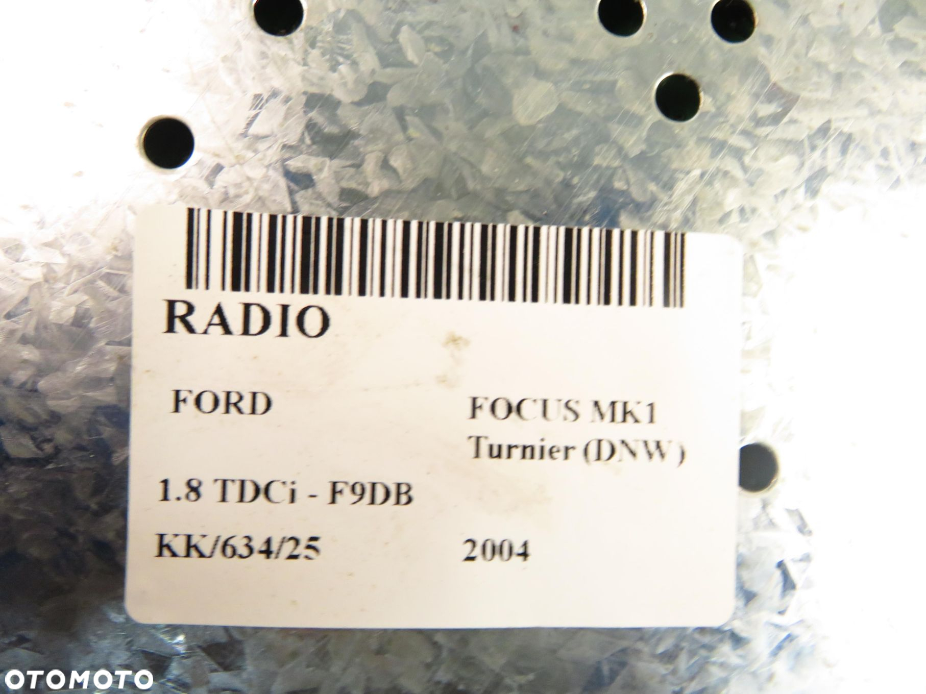 RADIO 6000CD FORD FOCUS MK1 YS4F18C815AD - 2