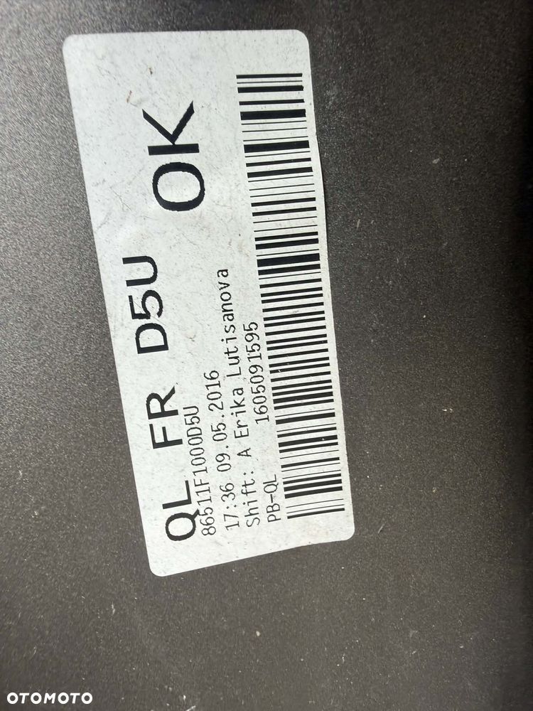 Kia Sportage IV Zderzak Przód Przedni Sprysk, PDC 2015-2019 Kolor: D5U - 12