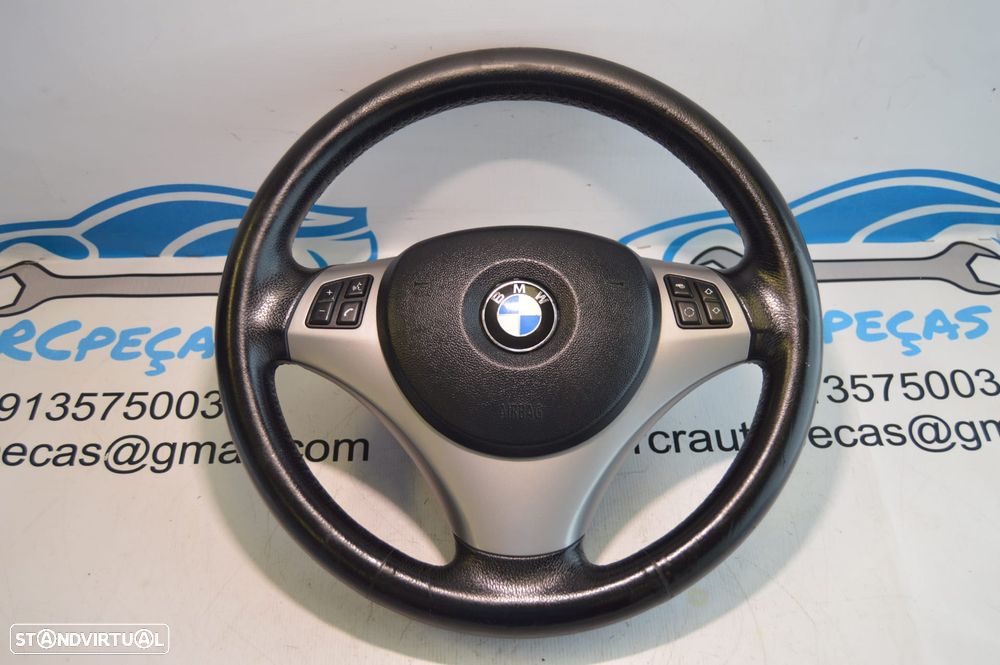 VOLANTE GUIADOR COMPLETO BMW SERIE 3 E90 3 SERIE 3 E91 E92 E93 X1 E84 SERIE 1 E81 E82 E87 E88 PELE AIRBAG COMANDOS MULTIFUNÇÕES CONTROLO - 11