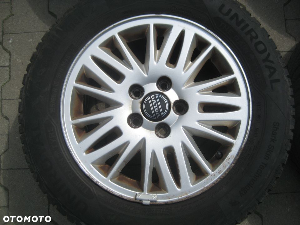 volvo s80 v70 s60 felgi aluminiowe 6,5x15 et43 5x108 30639360 opona 195x65x15 uniroyal - 2