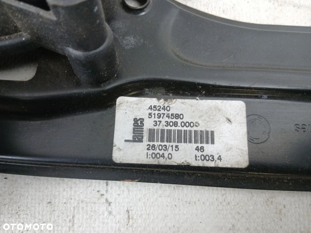 Podnośnik szyby mechanizm silniczek przód przedni lewy Lancia Ypsilon 2011- - 2
