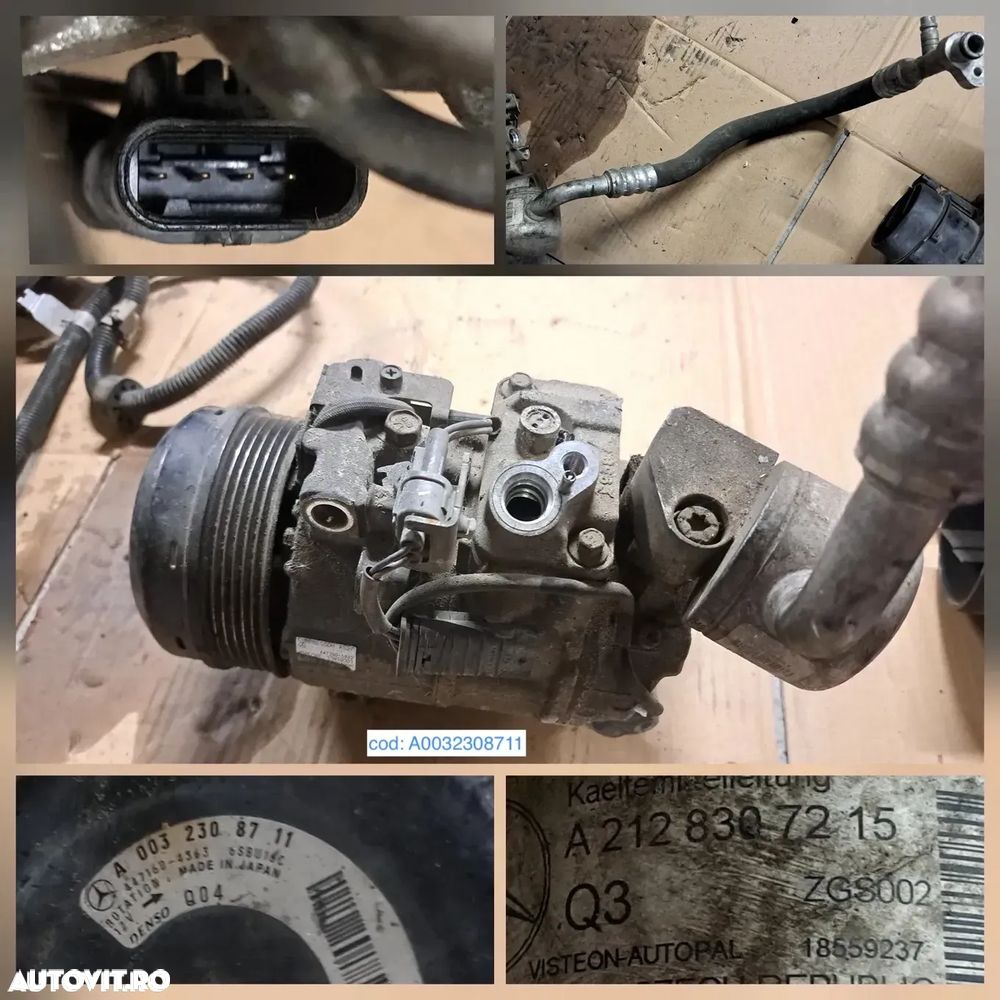 Anexe motor mercedes Turbina turbo electromotor compresor pompa de apa carcasa filtru aer galerie admisie clapeta acceleratie mercedes w204 2007-2014 w212 2009-2015 w639 180cdi 220cdi 250cdi - 4