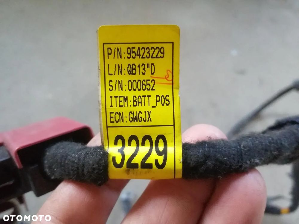 Klema plusowa wiązka przewody Opel Mokka A 1.6b 16v 95423229 - 4