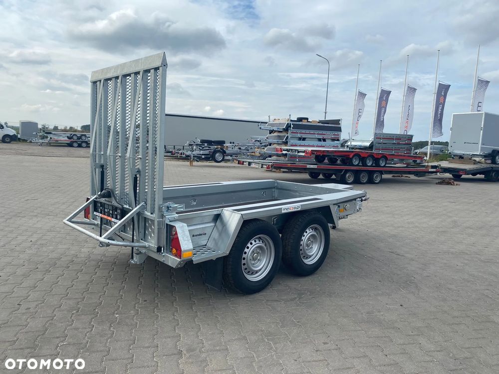 Brenderup Dostawa przyczepa koparkowa budowlanka z trapem 260x126x25cm DMC2600kg MOCNA I SOLIDNA pod minikoparkę - 9