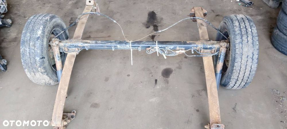 OŚ BELKA ZAWIESZENIA TYŁ + RESORY + KOŁA NA PRZYCZEPKĘ PEUGEOT BOXER I - 1