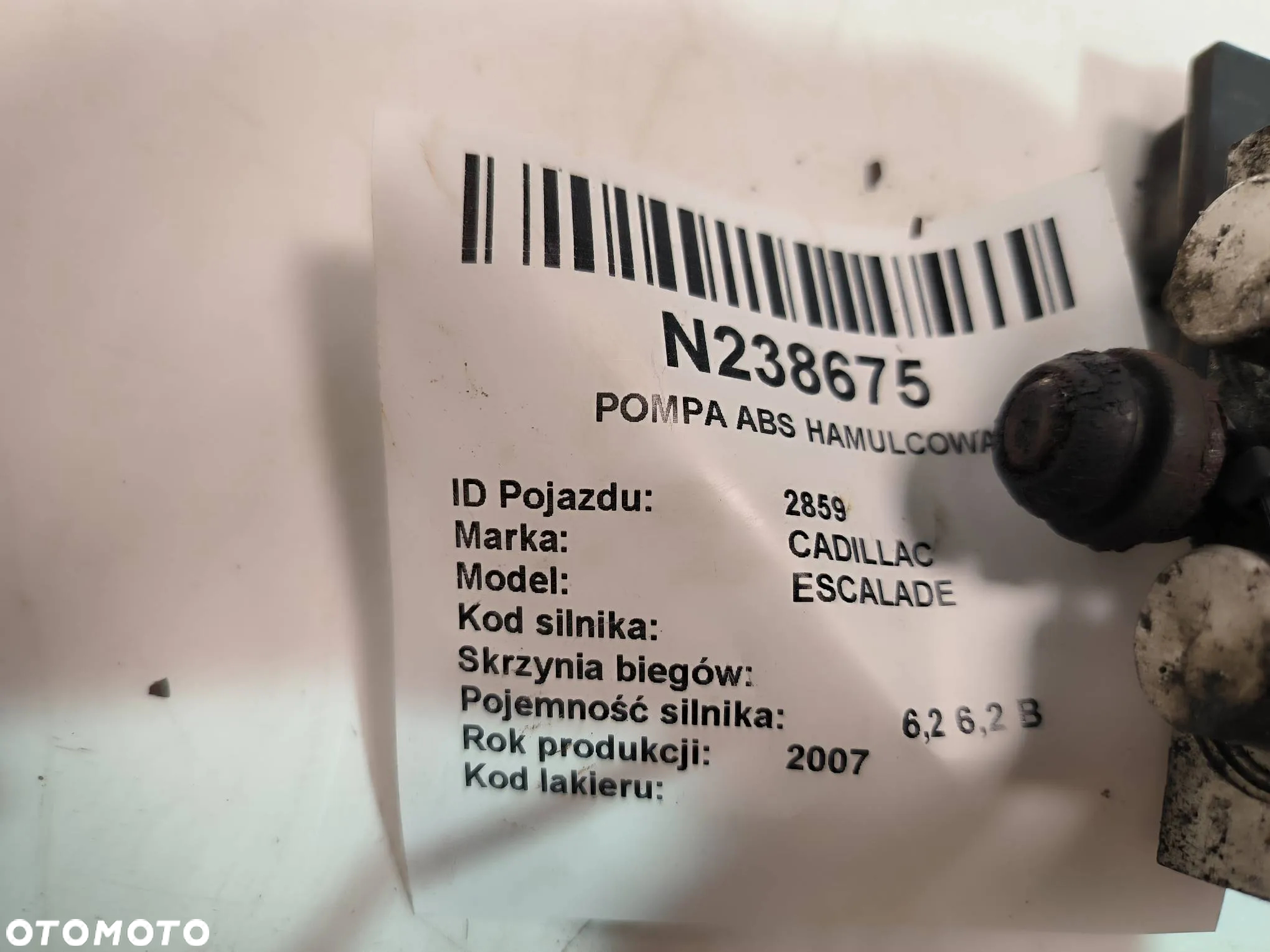 Pompa Abs Sterownik Cadillac Escalade 6.2 2007 - 3