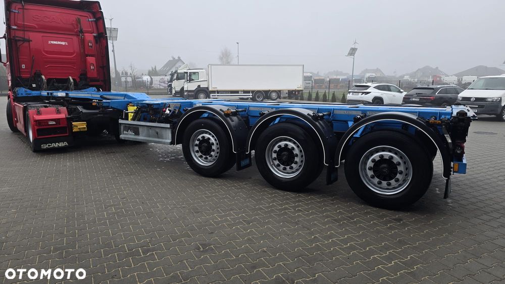 D-TEC FLEXITRAILER 3 osiowa pełna opcja 1x40 1x45 2x20 podnoszona oś super stan! niska waga! - 1