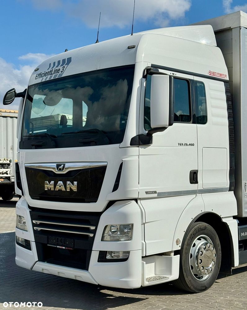 MAN TGX 26.460 / FIRANKA / 23 EUROPALETY / 6x2 / ZSUWANY DACH / PODNOSZONA OŚ / 2019 ROK / SYPIALKA / AUTOMAT / EURO 6 / 12 870 KG ŁADOWNOŚCI - 6