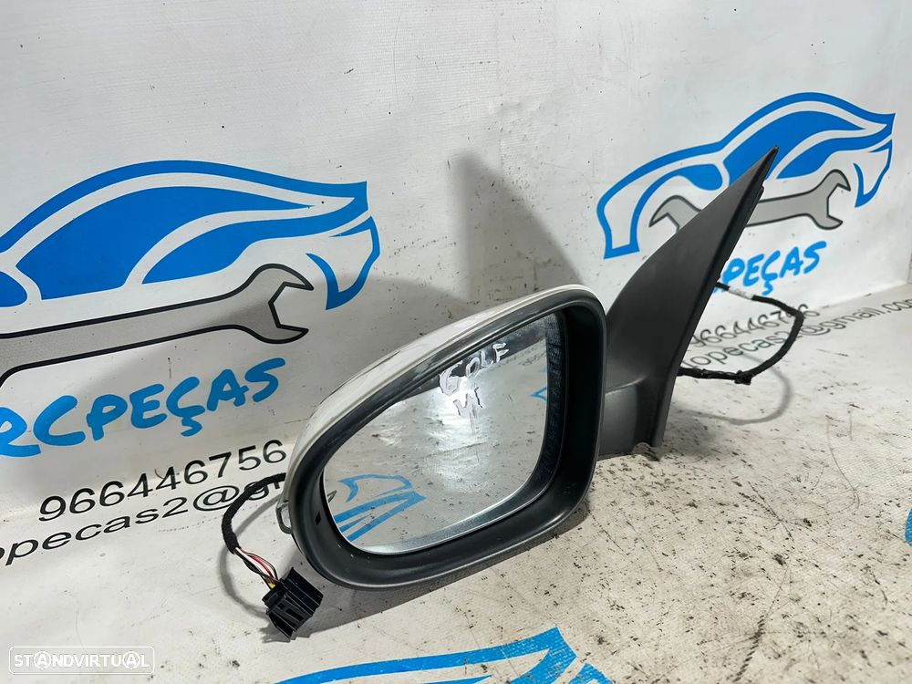 .Espelho Retrovisor Lateral Esquerdo VW Volkswagen Golf 6 5K0857502BD 2009 - 2014 - 2