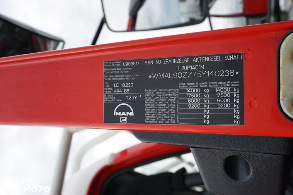 MAN / LE 220 / 4 X 4 / DOKA / STRAŻ POZARNA - 11