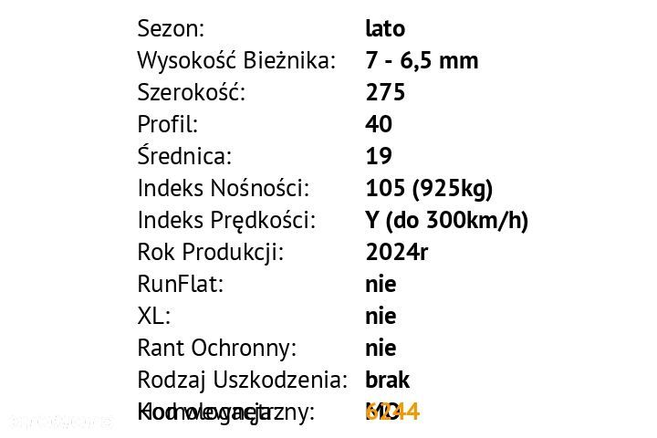 Hankook Ventus S1 EVO3  - 275/40 R19 - 3