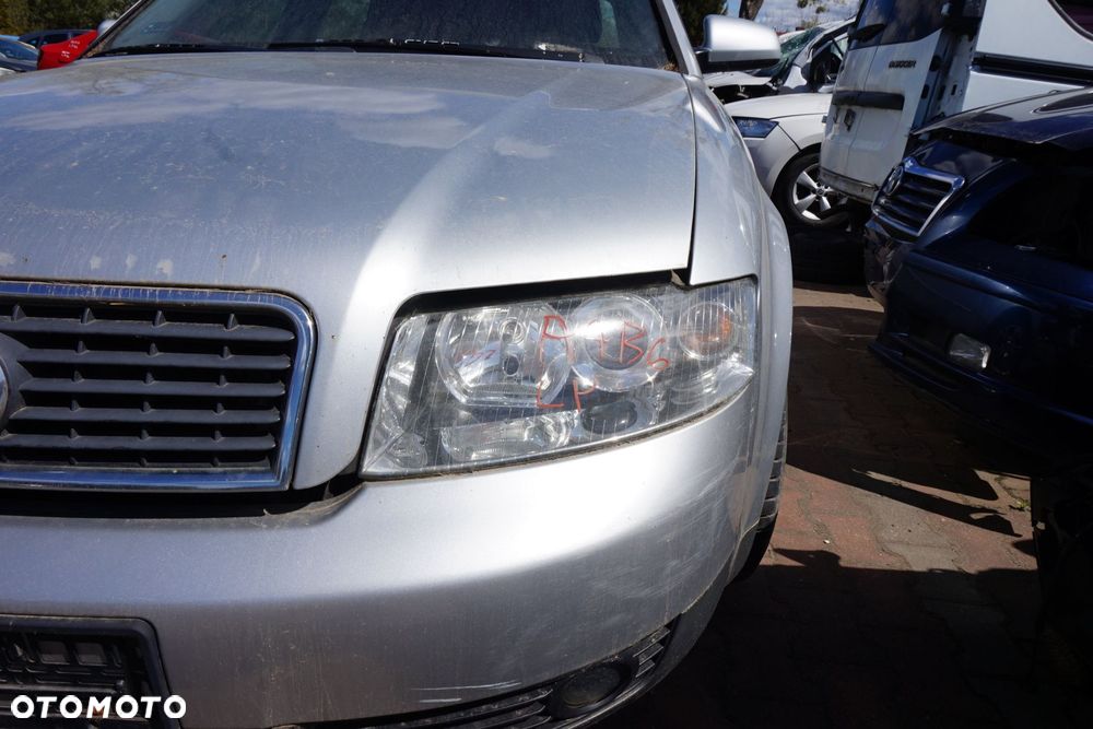 MASKA ZDERZAK BŁOTNIKI LAMPY A4 B6 LY7W  AUDI 2000-2006 SREBRNY PRZÓD KOMPLETNY - 26