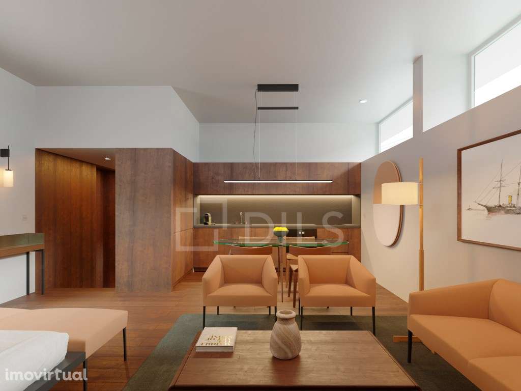 Apartamento T1 com terraço inserido em novo empreendimento em Belém - Grande imagem: 2/45