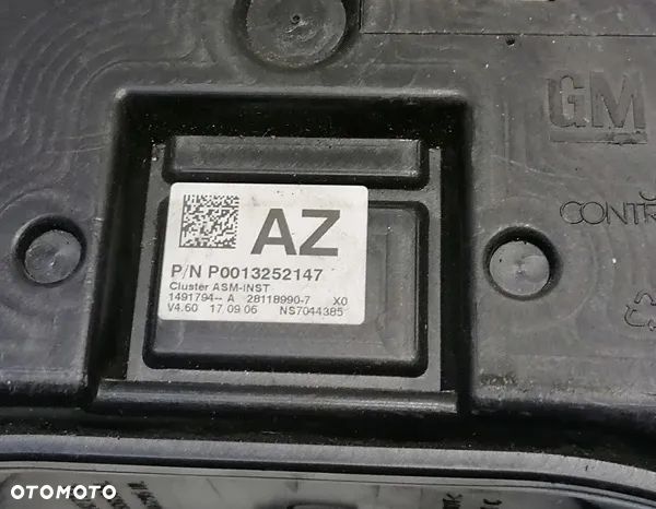 OPEL CORSA D 06-12r -  LICZNIK ZEGAR P0013252147 - 2