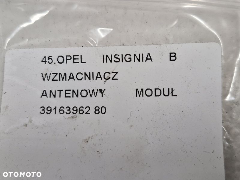opel insignia b wzmacniacz antenowy moduł 39163962 - 4