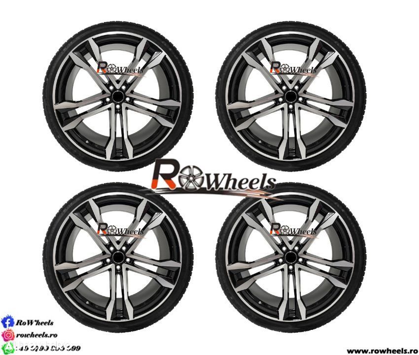 Jante AUDI 20 R20 Model S-Line A4 A5 A6 A7 A8 Q3 Q5 Q8 2021 Black Anvelope Vara - 3