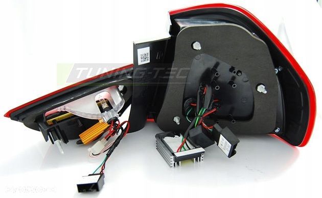 Lampy tyl L+R Led Neon Tuning Black Smoke Bmw 3 e90 sedan Lift Lci 2008-12 - 5