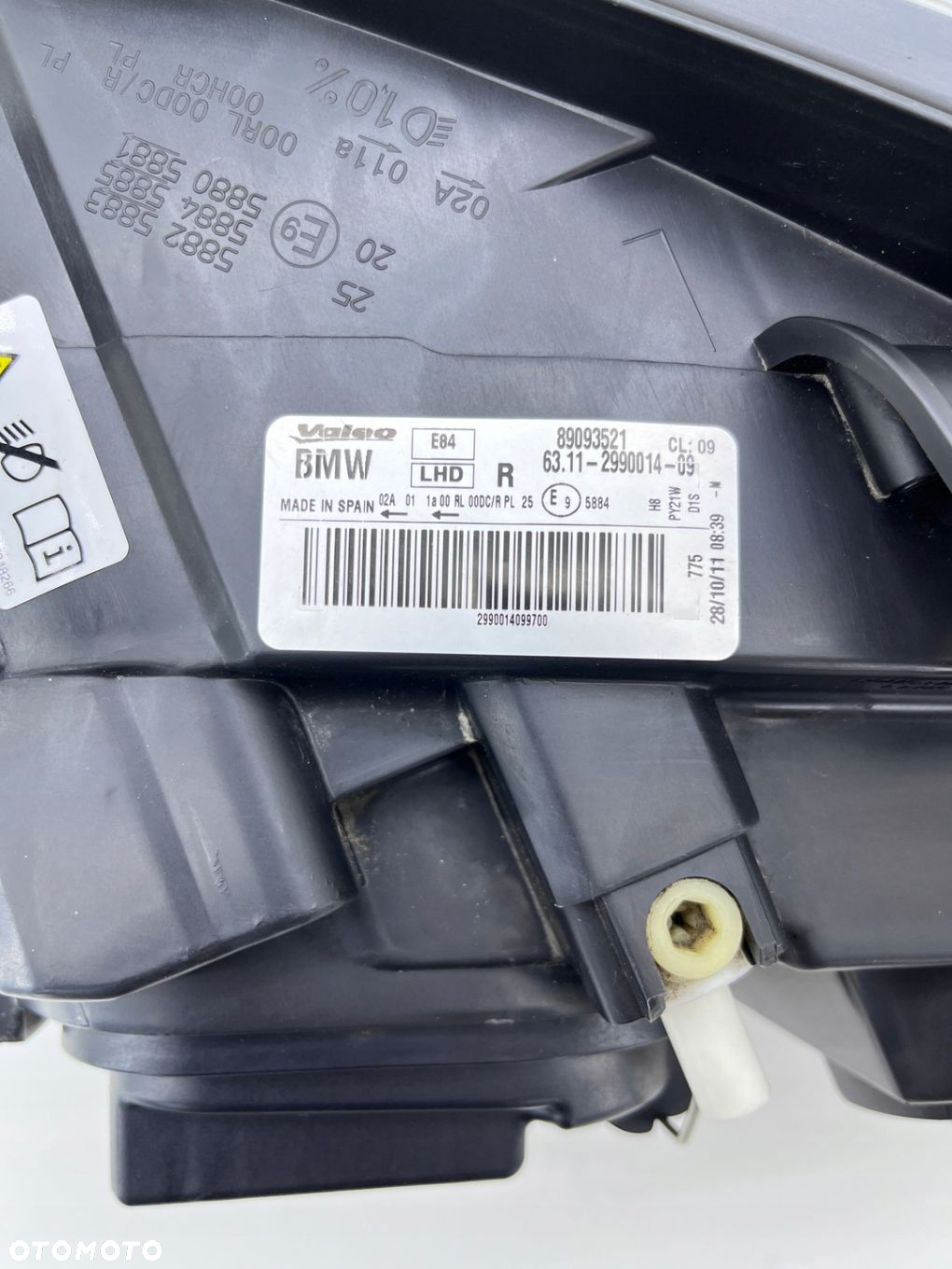 BMW E84 X1 PRAWA PRZEDNIA LAMPA XENON SKRĘTNA KOMPLETNA EUROPA 89093521 - 9
