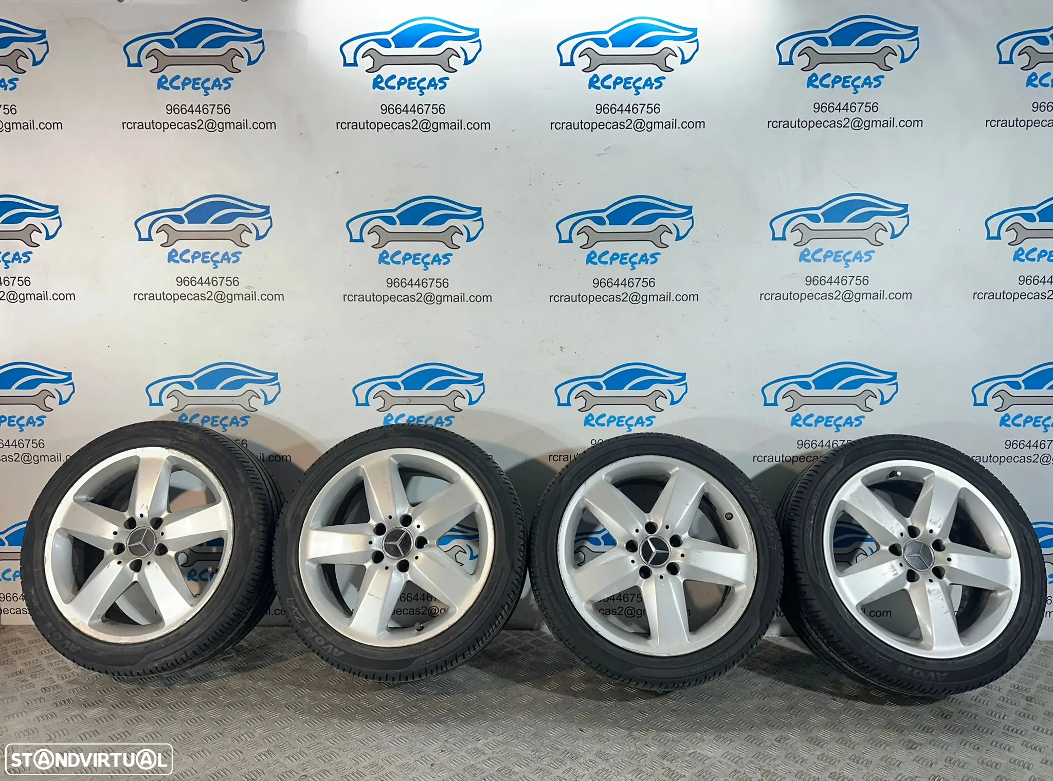 .Conjunto Jantes 17 Originais Mercedes-Benz SLK R171 5x112 - 2