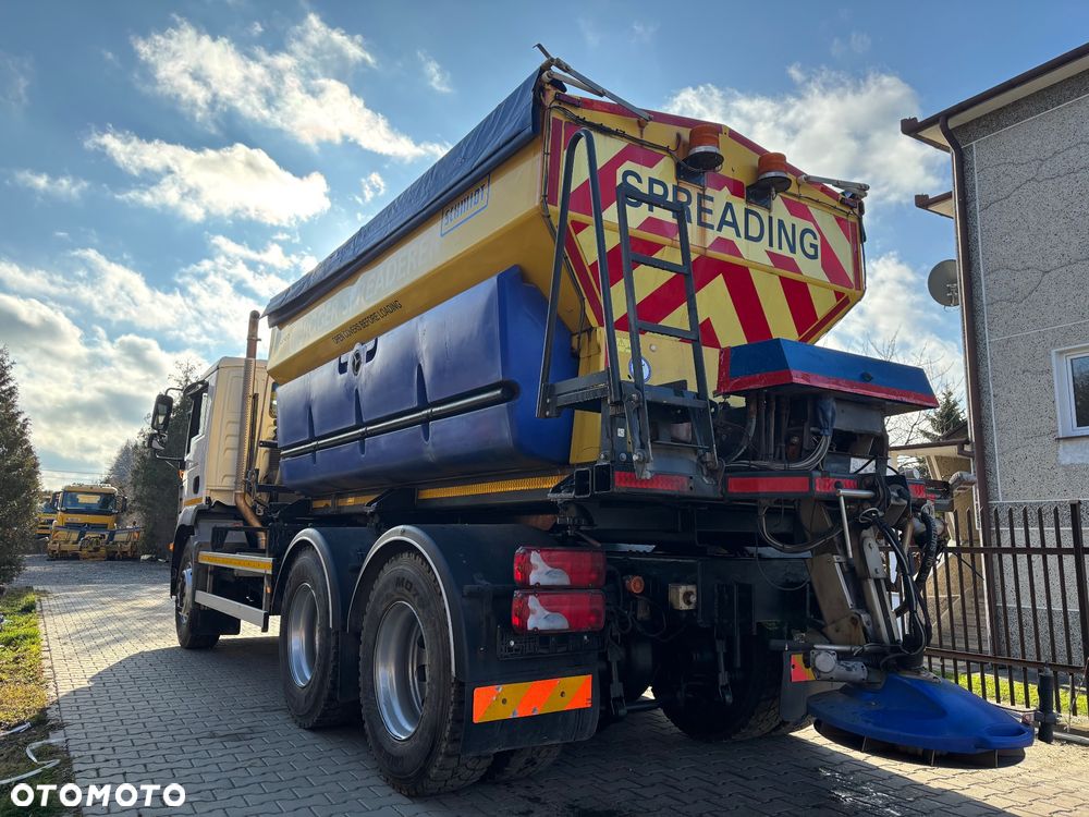 MAN TGM 26.290 6X4BB PIASKARKA SOLARKA pług schmidt - 9