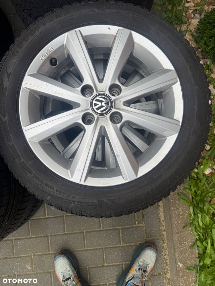 Alufelgi 15 VW UP. Bieżnik-7mm4x100,ET33,Zimowe opony GoodYear.4szt - 1