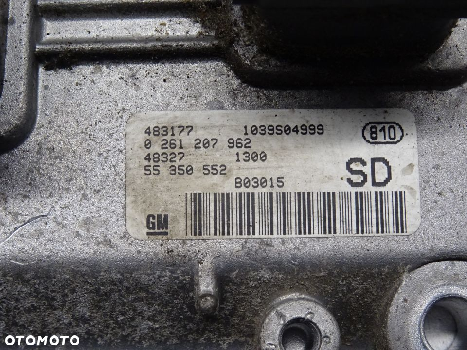 OPEL CORSA C LIFT HB 5D 03-06 1.2B KOMPUTER STEROWNIK SILNIKA 55350552 / 0261207962 - 2