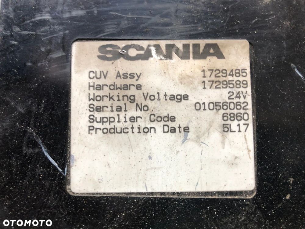 STEROWNIK CUV KOMPUTER SWIATEL SCANIA R  1729485 1540437 1889537 - 2