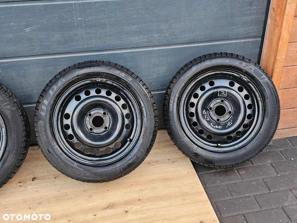 KOŁA FELGI STALOWE OPONY ZIMOWE 14 CALI OPEL ASTRA G H MERIVA A CORSA C D 4X100 185/70/14 ET39 - 2