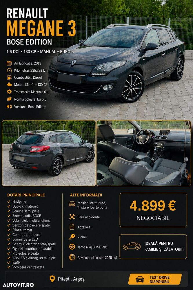 Renault Megane ENERGY dCi 130 Start & Stop Bose Edition - 1